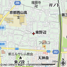 京都府向日市寺戸町東野辺14周辺の地図
