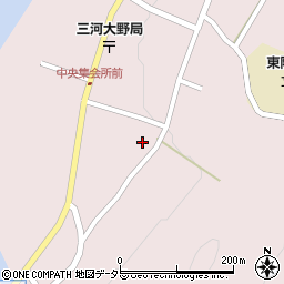 愛知県新城市大野下野周辺の地図