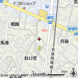 愛知県安城市安城町社口堂25周辺の地図