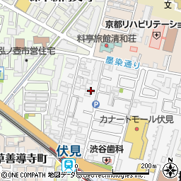京都府京都市伏見区深草柴田屋敷町19周辺の地図