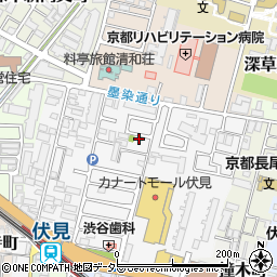 京都府京都市伏見区深草柴田屋敷町3-11周辺の地図