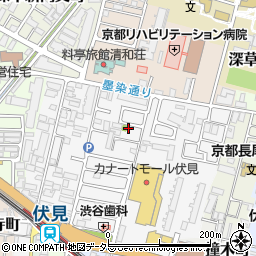 京都府京都市伏見区深草柴田屋敷町3-10周辺の地図