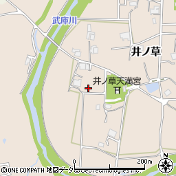 兵庫県三田市井ノ草1034周辺の地図