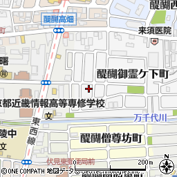 京都府京都市伏見区醍醐御霊ケ下町45周辺の地図