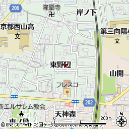 京都府向日市寺戸町東野辺22周辺の地図