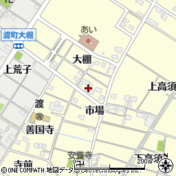 愛知県岡崎市渡町市場9周辺の地図