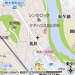 愛知県岡崎市明大寺町荒井16周辺の地図