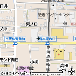 日本経済新聞東向日・久世周辺の地図