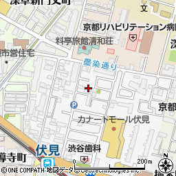 京都府京都市伏見区深草柴田屋敷町20-2周辺の地図