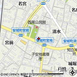 愛知県安城市安城町宮地18周辺の地図