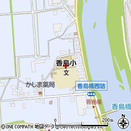 たつの市立香島小学校周辺の地図