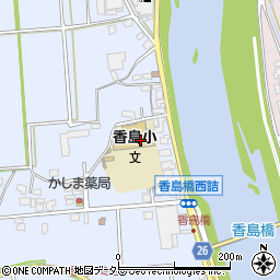 たつの市立　香島放課後児童クラブ周辺の地図