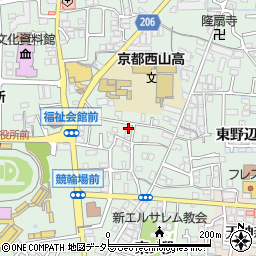 京都府向日市寺戸町西野辺周辺の地図