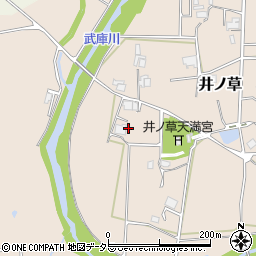 兵庫県三田市井ノ草1031周辺の地図