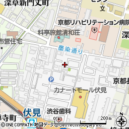 京都府京都市伏見区深草柴田屋敷町3-3周辺の地図