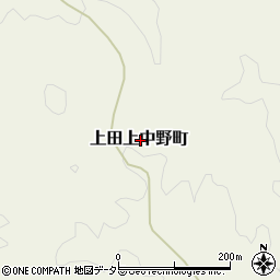 滋賀県大津市上田上中野町周辺の地図