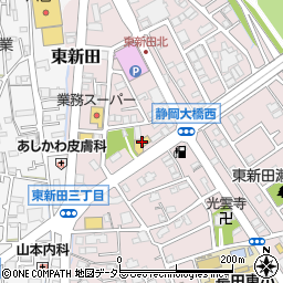 かしはる安倍川店周辺の地図