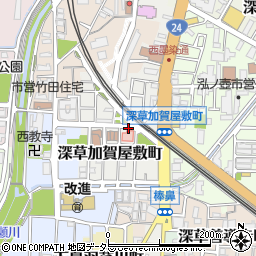 京都府京都市伏見区深草加賀屋敷町周辺の地図