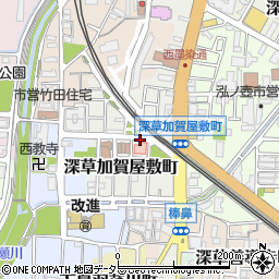京都府京都市伏見区深草加賀屋敷町周辺の地図