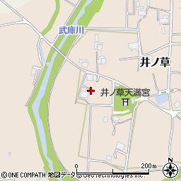 兵庫県三田市井ノ草141周辺の地図