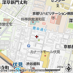 京都府京都市伏見区深草柴田屋敷町3-4周辺の地図