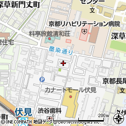 京都府京都市伏見区深草柴田屋敷町3-27周辺の地図