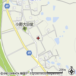 兵庫県三田市小野255周辺の地図