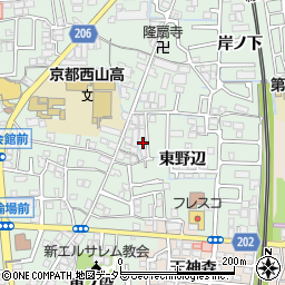 京都府向日市寺戸町東野辺17周辺の地図