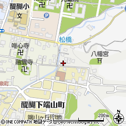 京都府京都市伏見区醍醐上端山町54-2周辺の地図