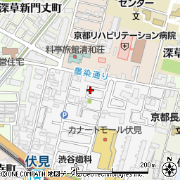 京都府京都市伏見区深草柴田屋敷町3-31周辺の地図