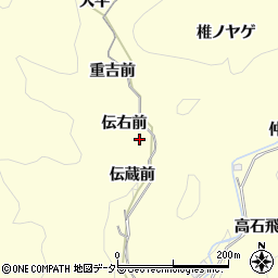 愛知県岡崎市蓬生町伝右前周辺の地図