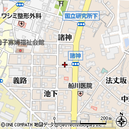 岡崎幸田線周辺の地図