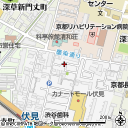 京都府京都市伏見区深草柴田屋敷町3-7周辺の地図