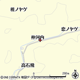 愛知県岡崎市蓬生町仲河内5周辺の地図