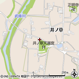 兵庫県三田市井ノ草1036周辺の地図