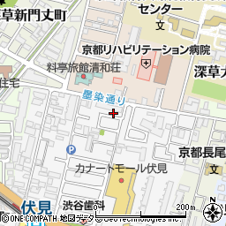 京都府京都市伏見区深草柴田屋敷町2-9周辺の地図