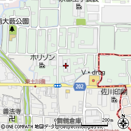 京都府京都市南区久世大藪町550周辺の地図