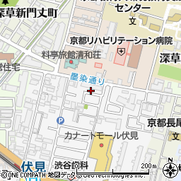 京都府京都市伏見区深草柴田屋敷町2-6周辺の地図