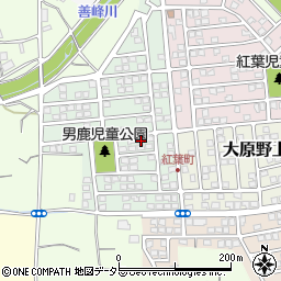 京都府京都市西京区大原野上里男鹿町16周辺の地図