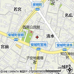 愛知県安城市安城町宮地20周辺の地図