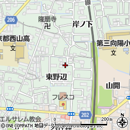 京都府向日市寺戸町東野辺23周辺の地図