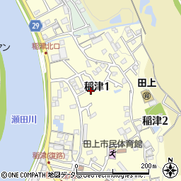 〒520-2271 滋賀県大津市稲津の地図