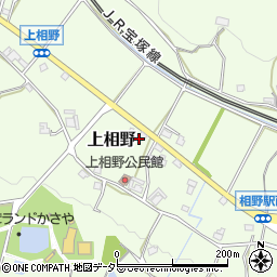 兵庫県三田市上相野362周辺の地図