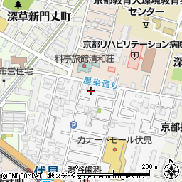 京都府京都市伏見区深草柴田屋敷町6-5周辺の地図
