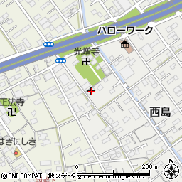 静岡県静岡市駿河区西島269周辺の地図