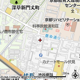 京都府京都市伏見区深草柴田屋敷町8周辺の地図