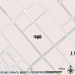 愛知県安城市高棚町申畑周辺の地図