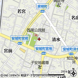 愛知県安城市安城町宮地27周辺の地図