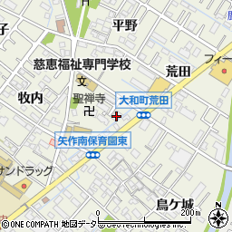 愛知県岡崎市大和町中切12周辺の地図