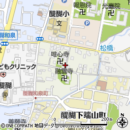 京都府京都市伏見区醍醐落保町周辺の地図